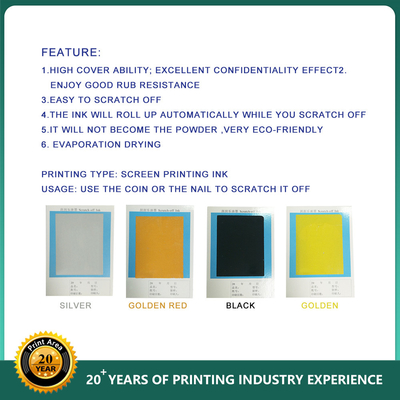 インクを離れたポリ塩化ビニール ペット保証印刷インキの傷