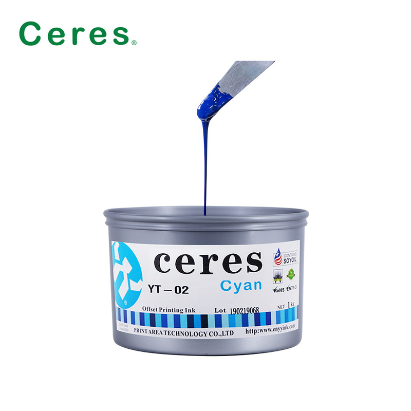 明るい色 オフセット印刷 インク 紙 高光 CMYK インク マジェント