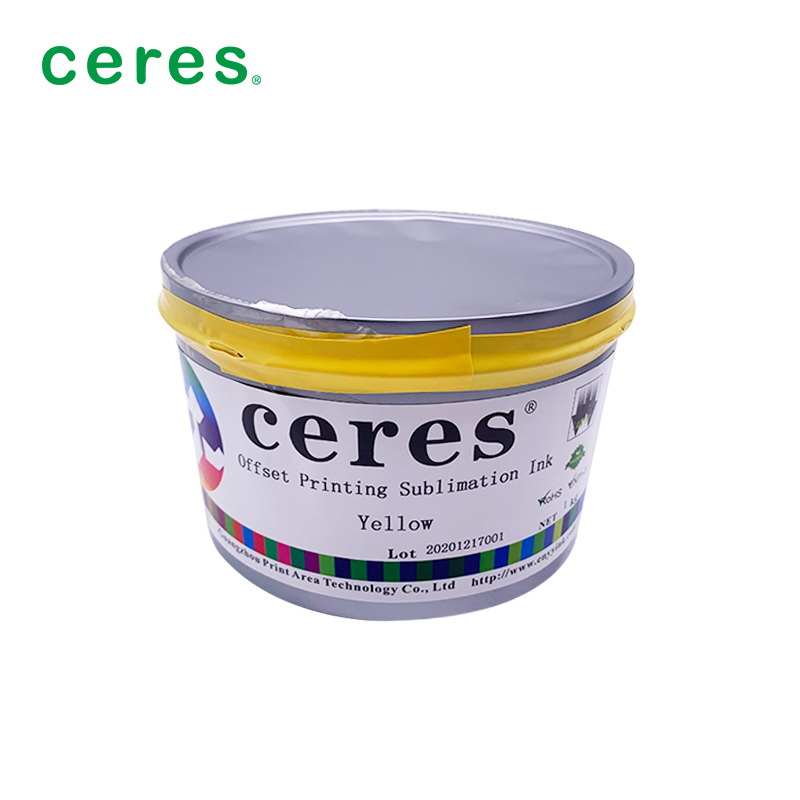 オフセット印刷用マゼンタ昇華インク、転写温度180～220度、70～110グラムの紙重量、色差小