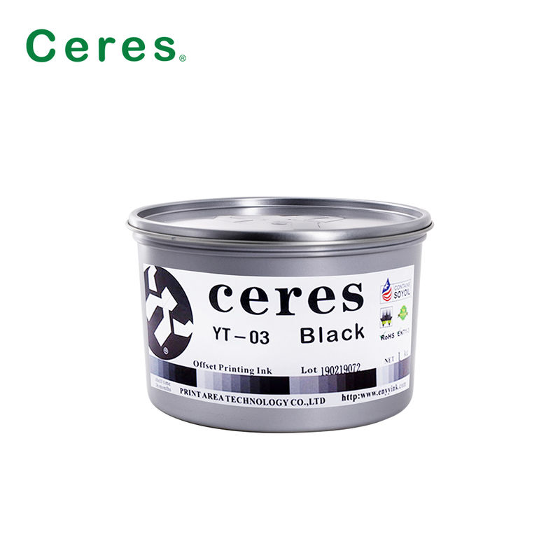 エコフレンドリー EN71-3 適合性溶媒ベースのオフセット印刷インク YT-03 高品質印刷のためのCMYKインク