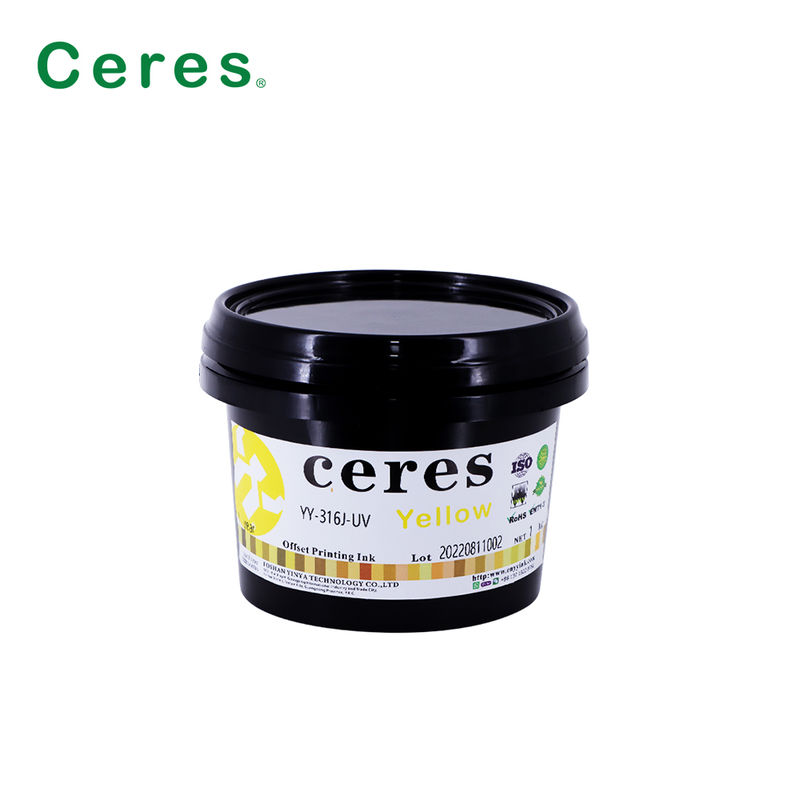 EN71-3 認定A+グレードのUVオフセットインク,高品質CMYK印刷のための1年間の有効性