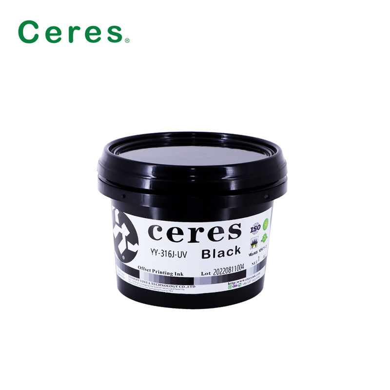 EN71-3 認定A+グレードのUVオフセットインク,高品質CMYK印刷のための1年間の有効性