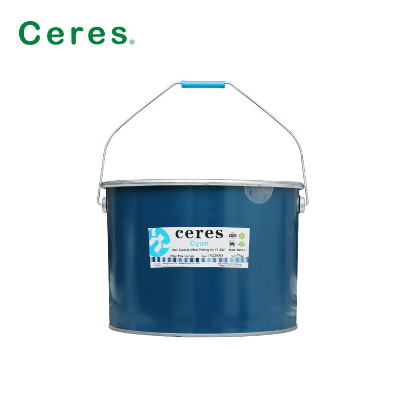 Web Coldset オフセット印刷 インク for Newspaper Printing with Strong Ink Transfer in Iron Barrel Packing 紙紙印刷用インク 紙紙印刷用インク