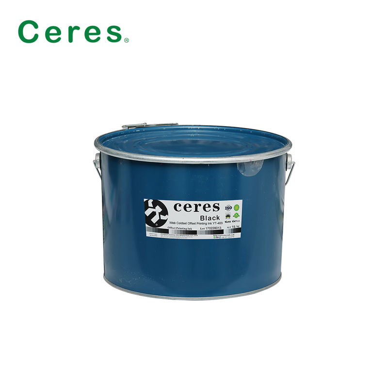 Web Coldset オフセット印刷 インク for Newspaper Printing with Strong Ink Transfer in Iron Barrel Packing 紙紙印刷用インク 紙紙印刷用インク