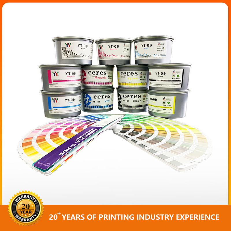 明るい色 オフセット印刷 インク 紙 高光 CMYK インク マジェント