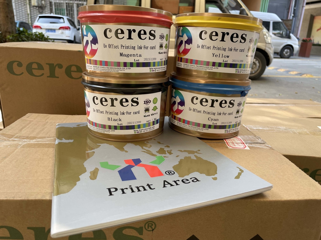 1kg缶 プラスチック用 CMYK 銀行カード用 溶剤用 インク
